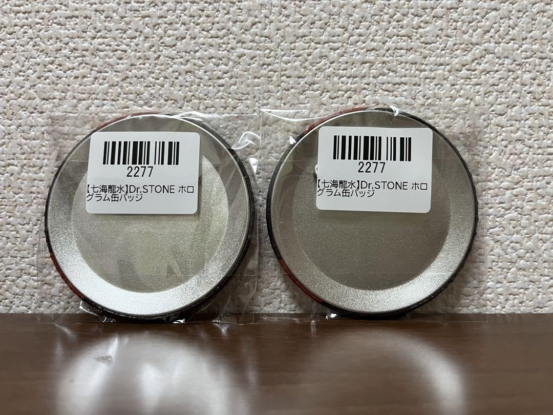 Dr.STONE 七海龍水 ホログラム 缶バッジ 6点 Dr.Stone ドクターストーン 七海龍水 ホログラム 缶バッジ 石の